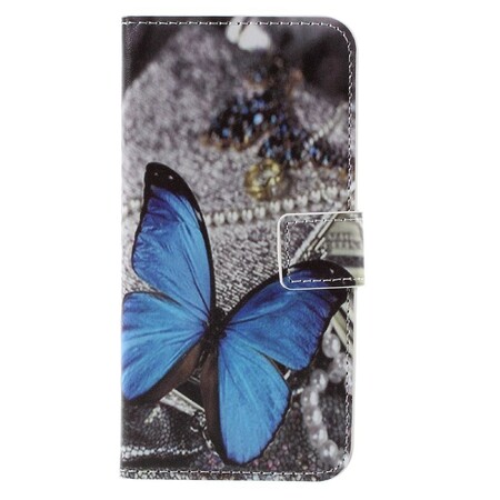 Samsung Galaxy S7 Vlinder Hoesje Blauw