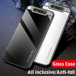 Samsung Galaxy A80 Carbon Fiber gehard glas case