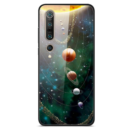 Xiaomi Mi 10 / 10 Pro gehard glas case planeten zonnestelsel