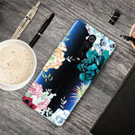 Xiaomi Mi 9T / Mi 9T Pro Transparant Waterverf Bloem Hoesje