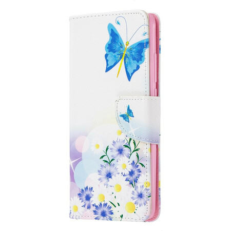 Xiaomi Mi 9T / Mi 9T Pro Vlinder en bloem geschilderde case