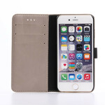 Cover voor iPhone SE 2 / 8 / 7 Retro Leder Effect Cover voor iPhone SE 2 / 8 / 7 Retro Leder Effect