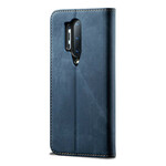 Flip Cover OnePlus 8 Pro Kunstlederen Jeans Textuur