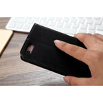 Flip Cover iPhone SE 2 / 8 / 7 leer effect Multi-Card CMAI2