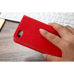 Flip Cover iPhone SE 2 / 8 / 7 leer effect Multi-Card CMAI2