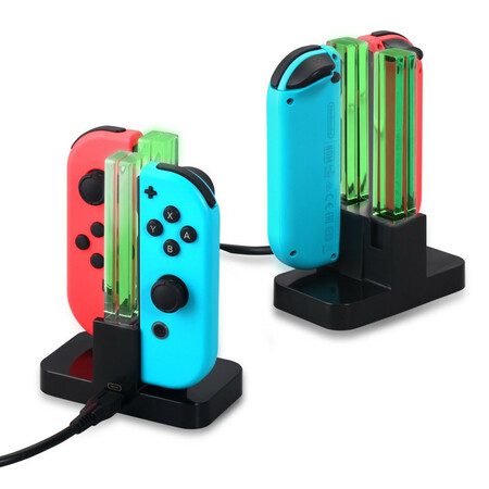 DOBE oplader standaard met LED voor Nintendo Switch