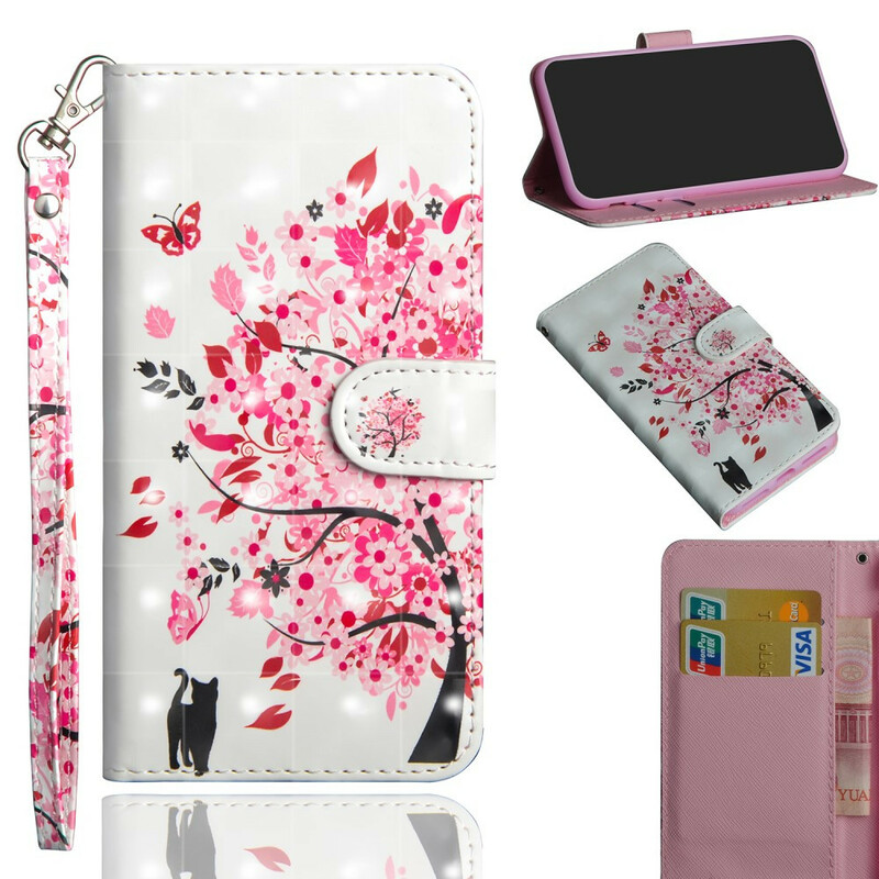 Honor 20 Lite Hoesje Boom Roze