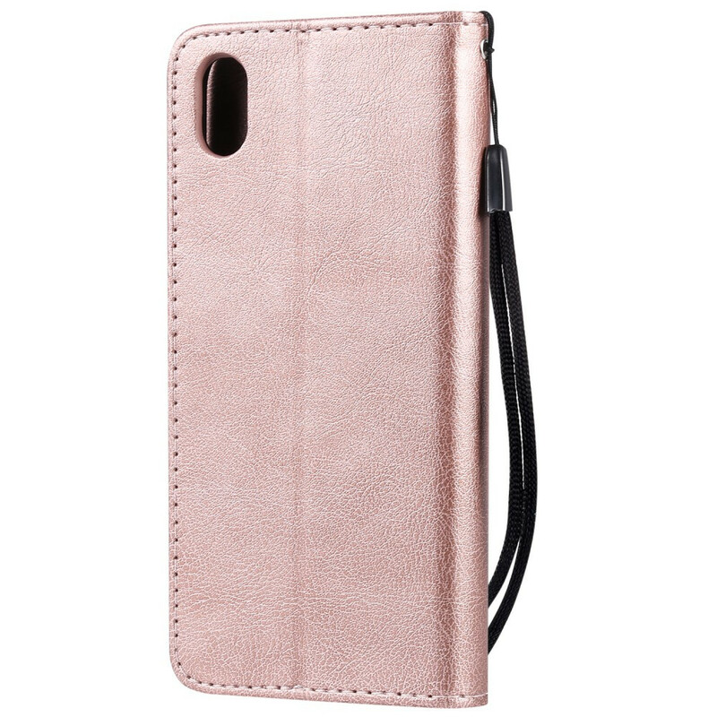 Hoesje Huawei Y5 2019 / Honor 8S Lederen Effect Koord