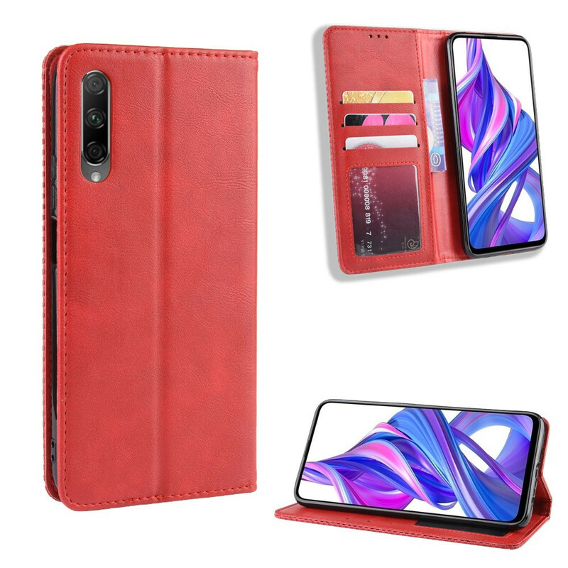 Flip Cover Honor 9X Pro Vintage Lederen Effect Stijlvol
