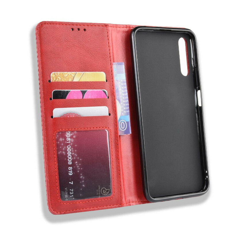 Flip Cover Honor 9X Pro Vintage Lederen Effect Stijlvol