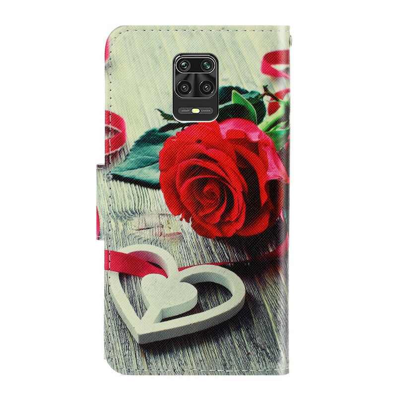 Xiaomi Redmi Note 9 Pro Roze Romantische Strap Case