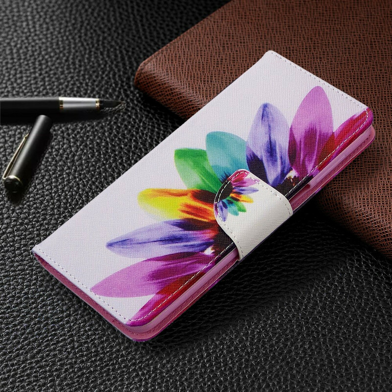 Xiaomi Redmi Note 9S / Redmi Note 9 Pro aquarel bloem case