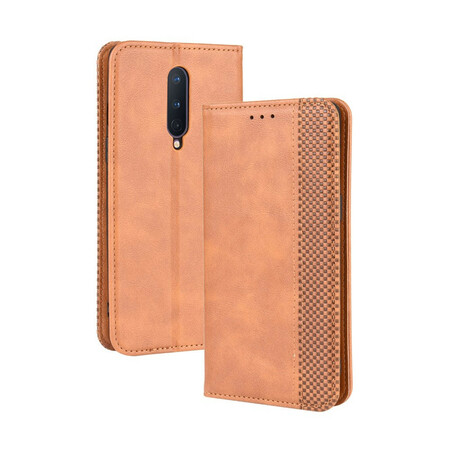 OnePlus 8 Vintage Lederen Effect Flip Cover