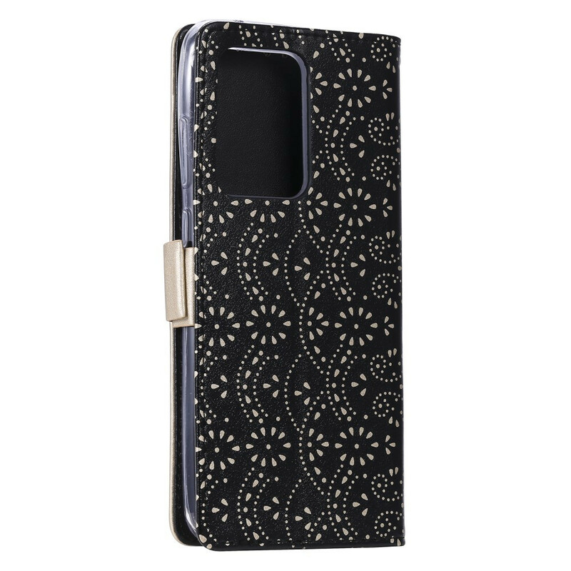 Huawei P40 Pro Cover Lace Strap Purse