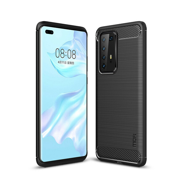 Huawei P40 Pro geborsteld carbon fiber hoesje MOFI