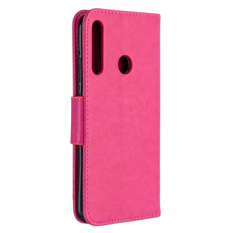 Huawei P40 Lite E Case Vlinders en Schuine Flap