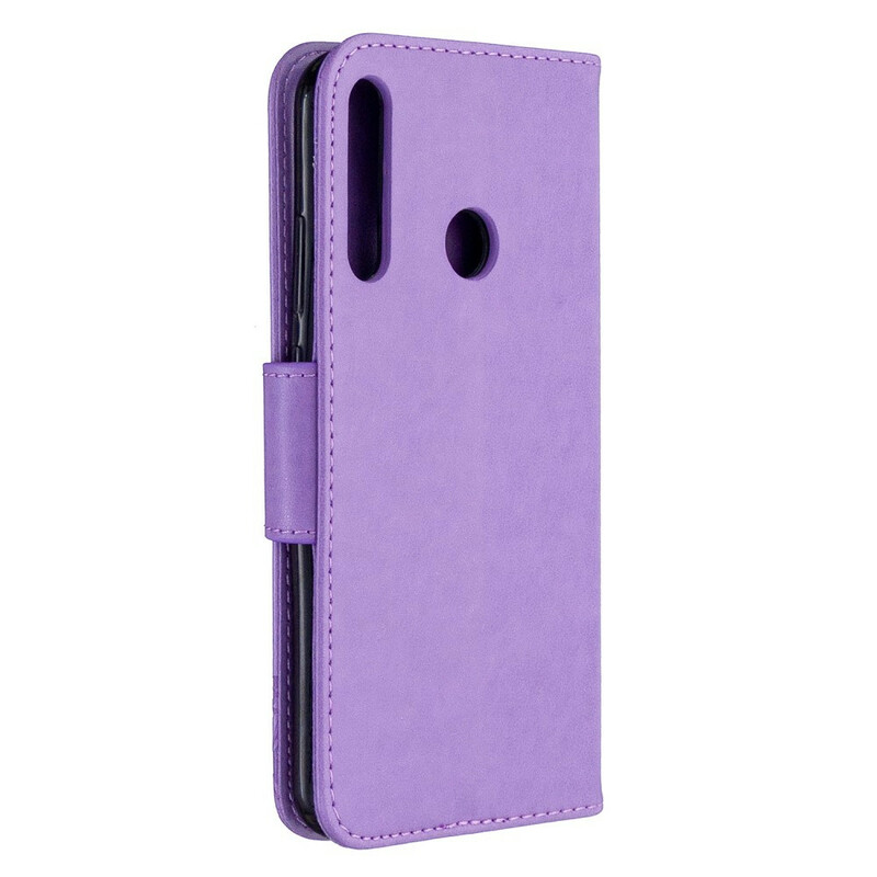 Huawei P40 Lite E Case Vlinders en Schuine Flap