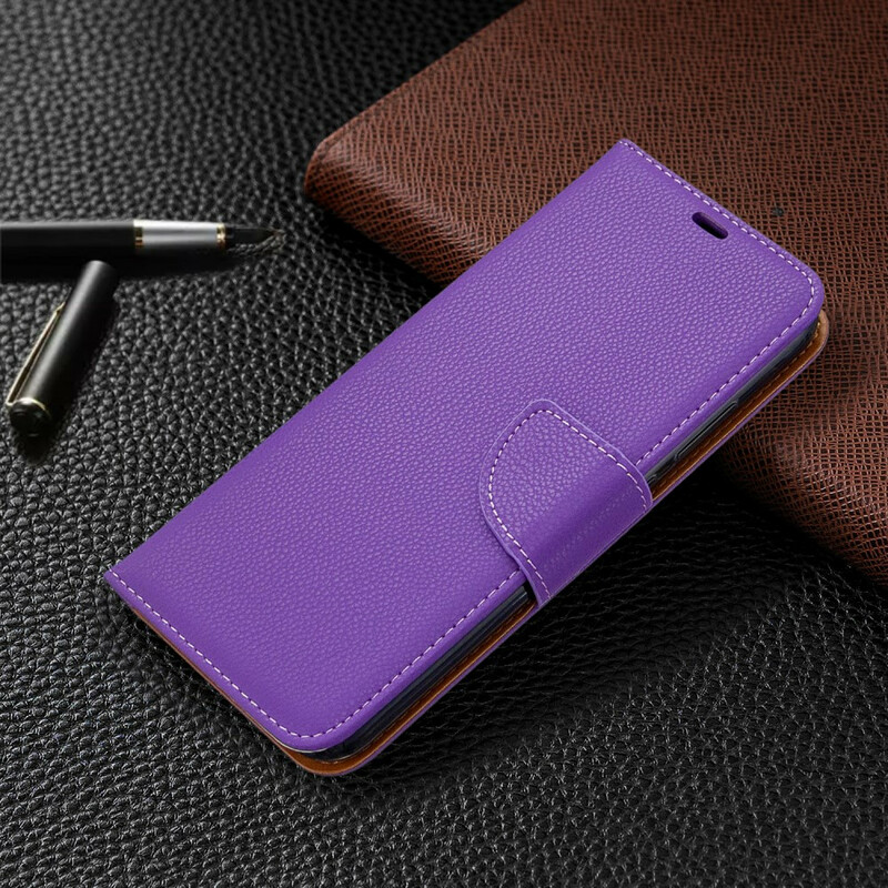 Huawei P40 Lite E Case Litchi Schuine Flap