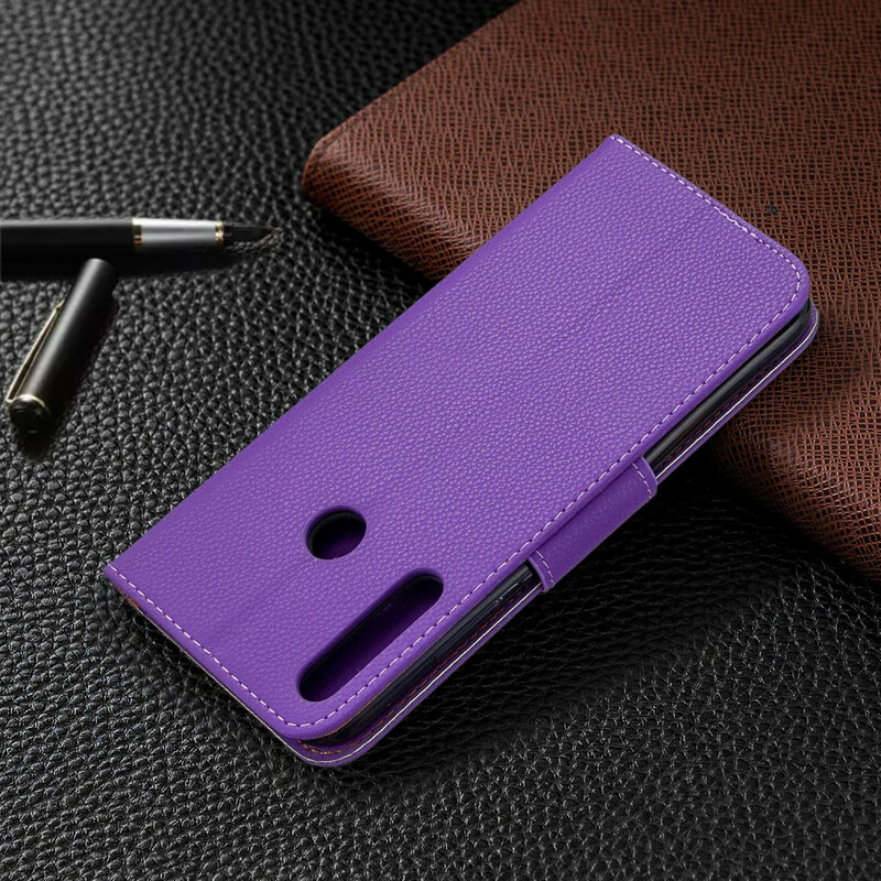 Huawei P40 Lite E Case Litchi Schuine Flap