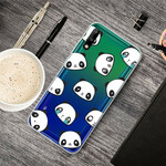 Huawei P40 Lite E Hoesje Sentimentele Panda's