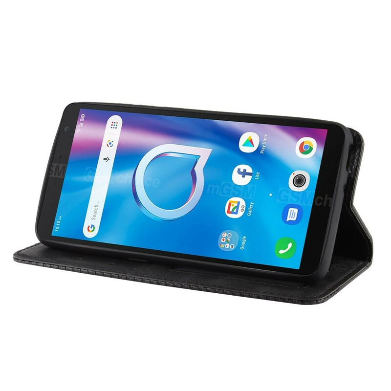 Flip Cover Alcatel 1B Leder Effect Vintage Stijlvol