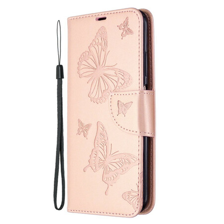 Cover Huawei P40 Lite Vlinder afgedrukt Strap