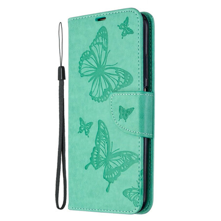 Cover Huawei P40 Lite Vlinder afgedrukt Strap