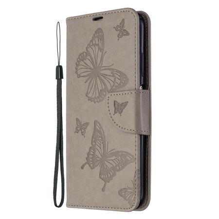Cover Huawei P40 Lite Vlinder afgedrukt Strap
