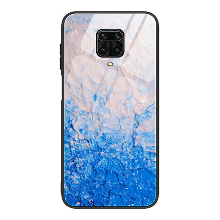 Xiaomi Redmi Note 9S gehard glas case marmeren kleuren