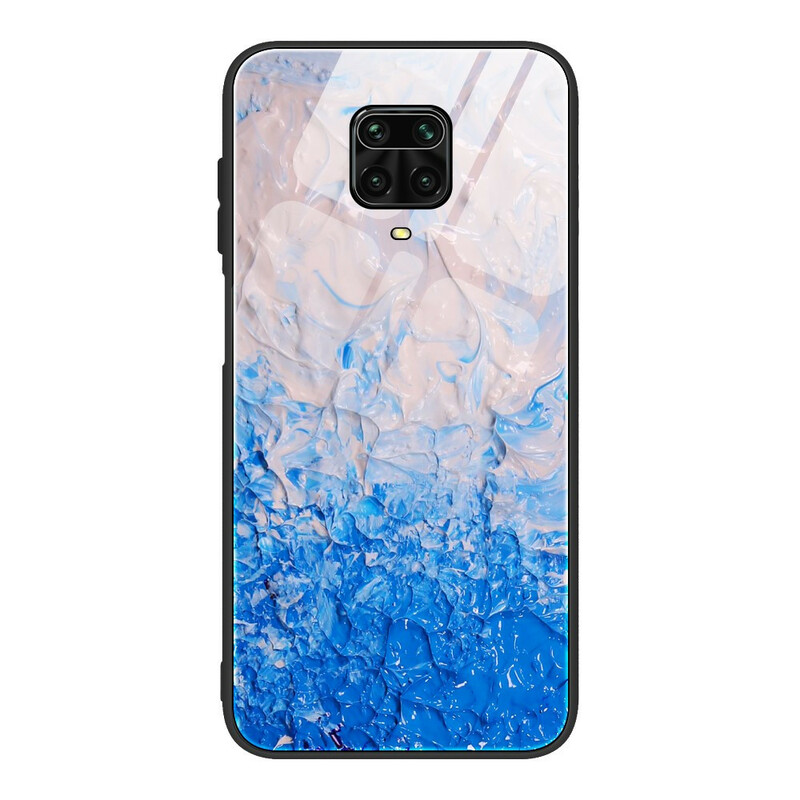 Xiaomi Redmi Note 9S gehard glas case marmeren kleuren