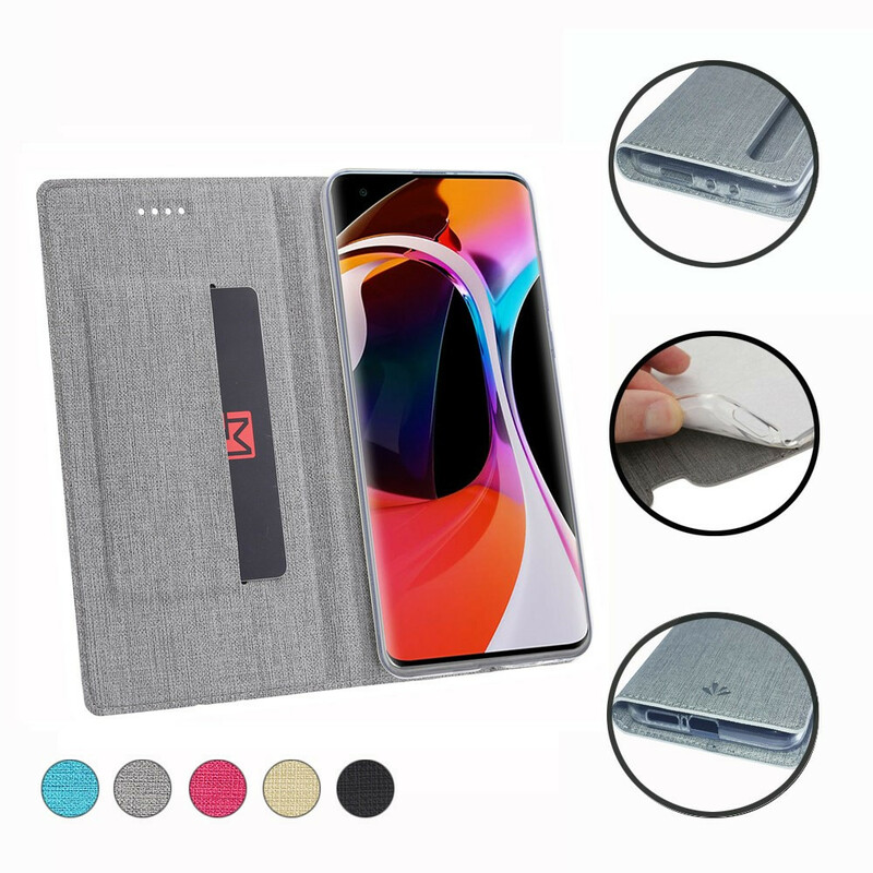 Flip Cover Xiaomi Mi 10 / 10 Pro geweven VILI DMX Flip Cover Xiaomi Mi 10 / 10 Pro geweven VILI DMX