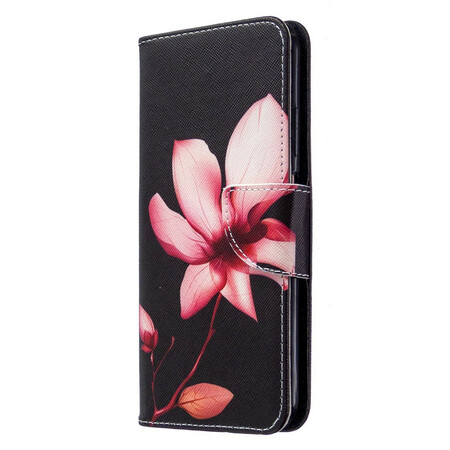 Huawei P40 Lite Hoesje Roze Bloem