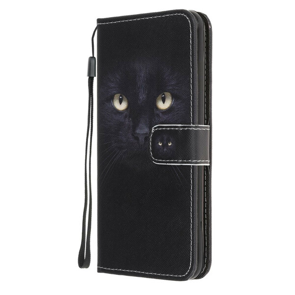 HUawei P40 Lite E zwart Cat Eye Strap geval