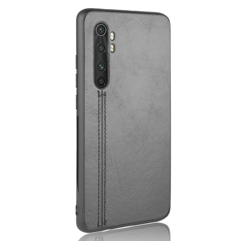 Xiaomi Mi Note 10 Lite Case Leder Effect Stiksels