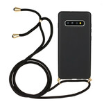 Samsung Galaxy S10 Plus Silicone Hoesje met gekleurd koord Samsung Galaxy S10 Plus Silicone Hoesje met gekleurd koord