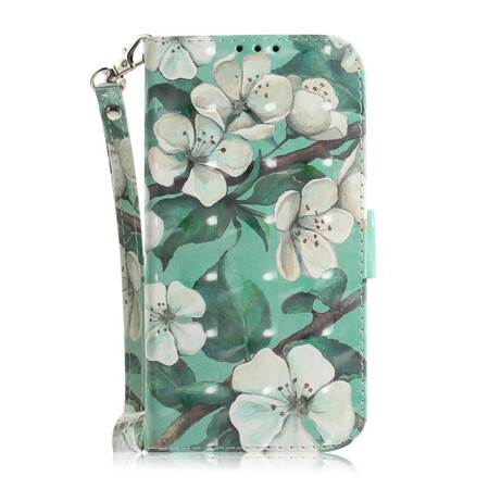 Sony Xperia L4 Hoesje met Bloemriem