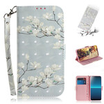 Sony Xperia L4 Hoesje met Bloemriem Sony Xperia L4 Hoesje met Bloemriem