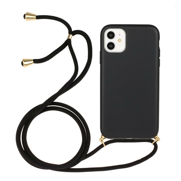 iPhone 11 Silicone Hoesje met Gekleurd Koord
