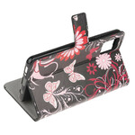 Samsung Galaxy A41 Hoesje Vlinders en Bloemen