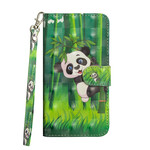 Samsung Galaxy A41 Panda en Bamboe Hoesje