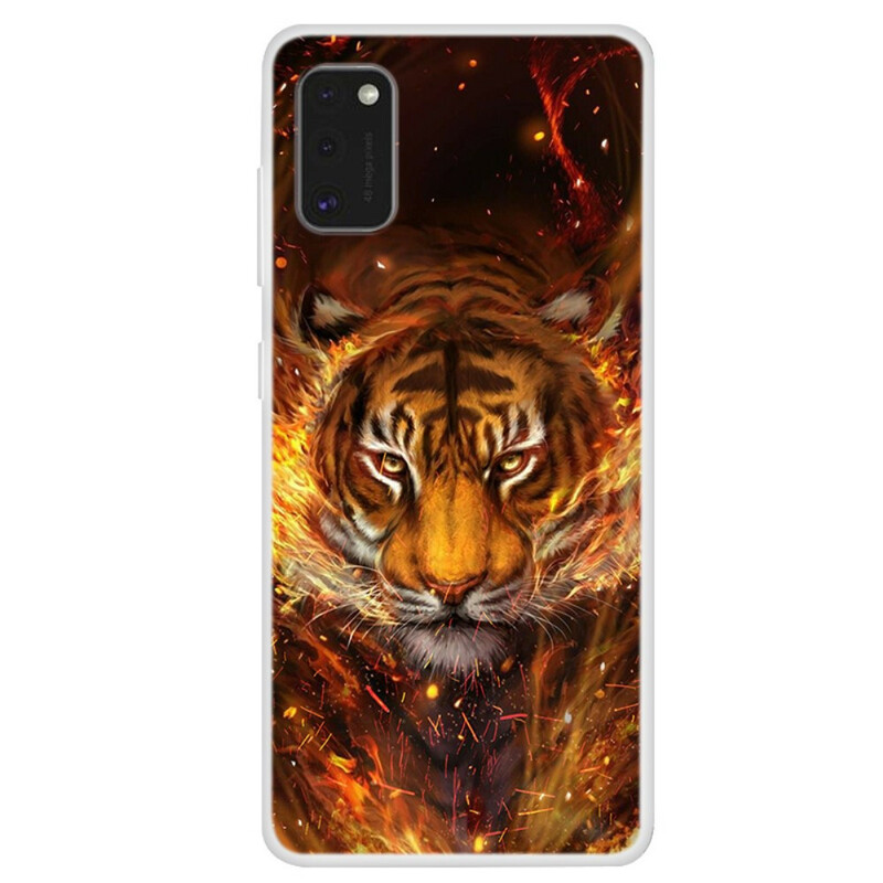 Samsung Galaxy A41 Fire Tiger Hoesje