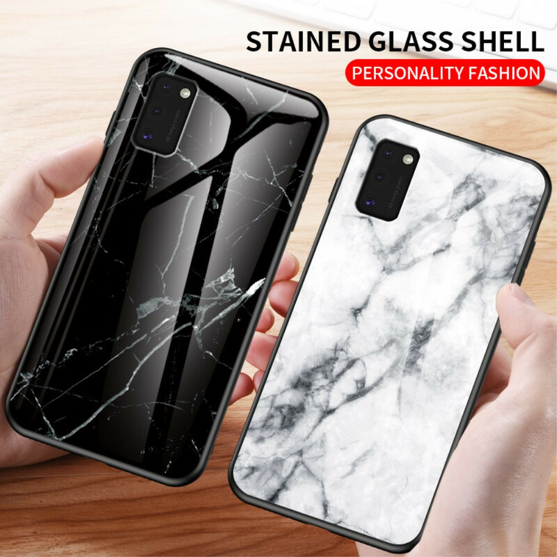 Samsung Galaxy A41 getemperd glas case Premum kleur