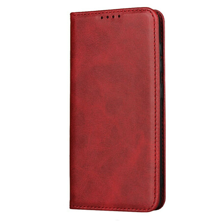 Flip Cover Samsung Galaxy A41 Lederen Stijl Soberheid