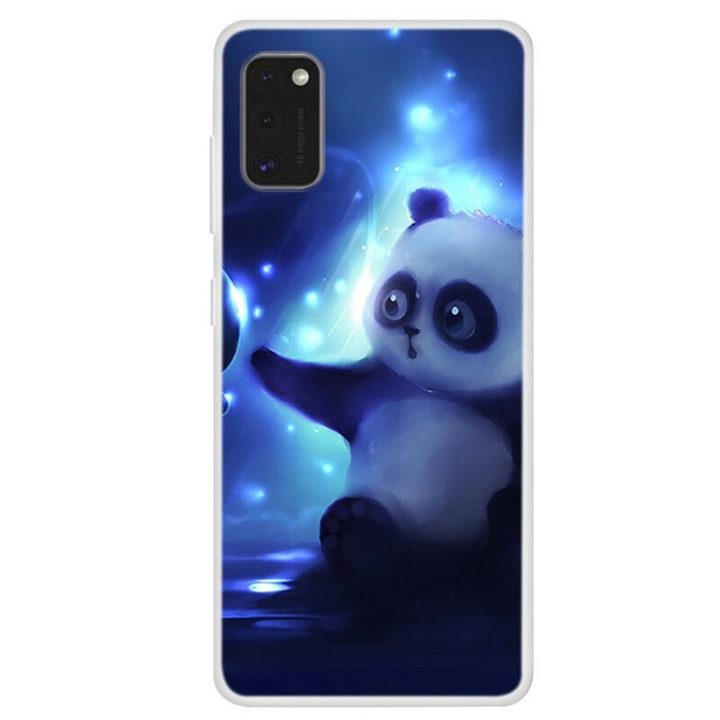 Samsung Galaxy A41 Hoesje Panda in de Ruimte