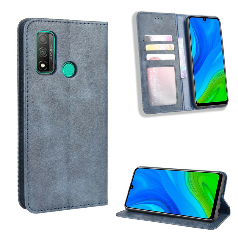 Flip cover Huawei P Smart 2020 leer effect Vintage Styling