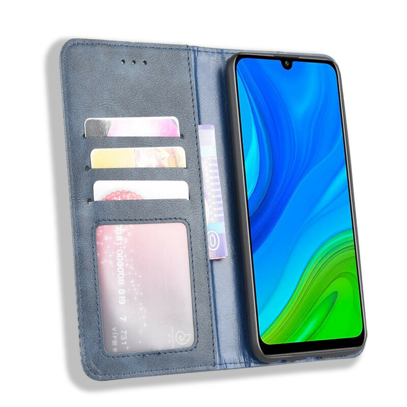 Flip cover Huawei P Smart 2020 leer effect Vintage Styling