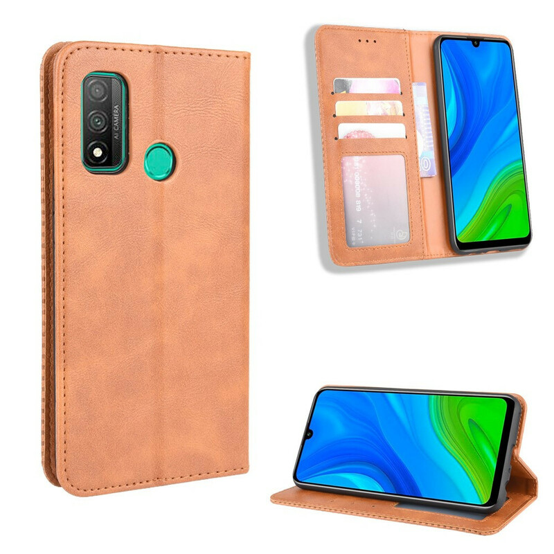 Flip Cover Huawei P Smart 2020 Lederen Effect Vintage Styling