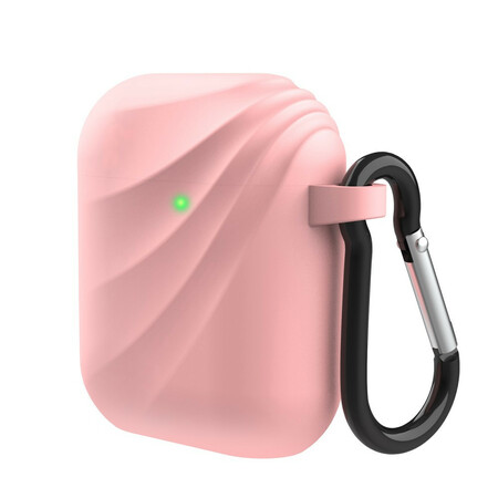 AirPods Silicone Swirl Hoesje met Karabijnhaak
