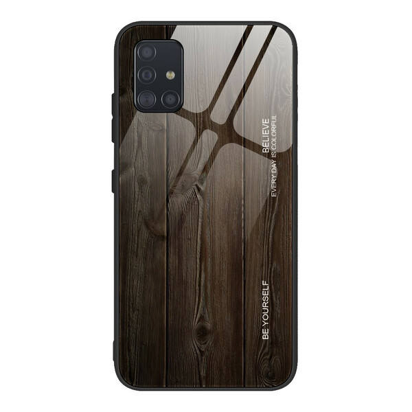 Samsung Galaxy A51 Hardcover Houten Ontwerp