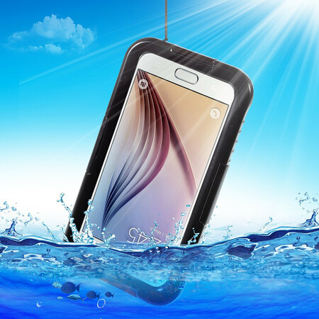 Verzwakken Typisch Bovenstaande Samsung Galaxy S6 Waterdicht Hoesje met Koord - Dealy